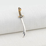 Hz Ali Zülfikar Kılıç Tasarımlı Beyaz Taşlı 925 Ayar Gümüş Kolye Ucu