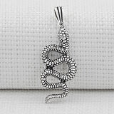 Yılan Figürlü 925 Ayar Gümüş Kolye Ucu