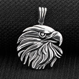 Büyük Kartal Tasarımlı 925 Ayar Gümüş Kolye Ucu
