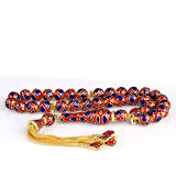 LACİVERT KIRMIZI RENK MİNELİ 925 AYAR GÜMÜŞ TESBİH