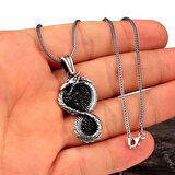 EJDERHA MODEL MİKRO TAŞLI 925 AYAR GÜMÜŞ KOLYE