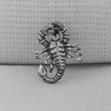 Akrep Büyük Boy 925 Ayar Gümüş Erkek Kolye Ucu