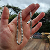 925 Ayar Gümüş Fizyon Kesim Tesbih Model 3