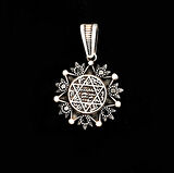 925 Ayar Gümüş Mührü Süleyman Kolye Ucu