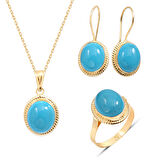 Firuze Taşlı Altın Üçlü Nostalji Takım (TKM0029)