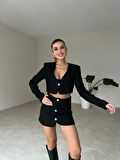 Kaşe Channel Model Etek Ceket Takım   