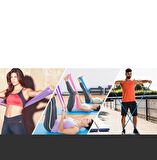 Elastik Genişletici Streç Egzersiz Lastik Bant Fitness Ekipmanları Mor