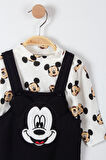 Mickey Mouse Baskılı Çıtçıtlı Erkek Bebek Tulum