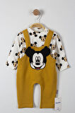 Mickey Mouse Baskılı Çıtçıtlı Erkek Bebek Tulum