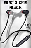 Kablolu Mıknatıslı Sport Kulaklık Bluetooth Bağlantılı