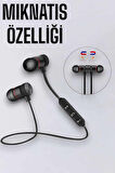 Kablosuz Sport Mıknatıslı Mikrofonlu Kulak İçi Kulaklık