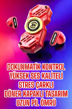 Kırmızı Kablosuz Bluetooth Kulaklık Stres Çarklı Oyuncu Kulaklığı