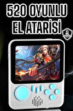 Mini Atari El Atarisi 3.5 inç Ekran Çift Konsol 666 Adet Retro Oyun Gameboy El Atarisi