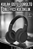 Kulak Üstü Kablosuz Bluetooth Kulaklık Gürültü Önleyici Ayarlanabilir