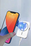 Powerbank Kablosuz 15W Taşınabilir Şarj Aleti Çift Kablo