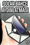 Güneş Enerjili Bahçe Aydınlatma Lambası Solar 100 Led Lamba