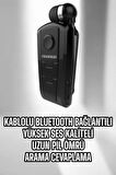Tüm Telefonlara Uyumlu Mikrofonlu Titreşimli Makaralı Bluetooth Kulakiçi Kulaklık