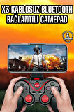 Android Uyumlu Gamepad X3 Game Stick Oyun Kolu Bluetooth Bağlantılı