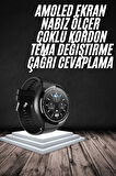 En Çok Tercih Edilen Akıllı Saat Amoled Ekran Nabız Sensörü GPS Uyumlu Adımsayar
