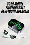 Yeni Nesil Bluetooth Kulaklık Çağrı Cevaplayabilen Dijital Göstergeli Powerbankli