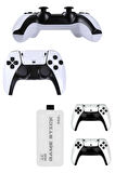 4K HD Görüntü Kaliteli Retro Game Stick 20000 Oyunlu Çift Kollu Beyaz Game Stick