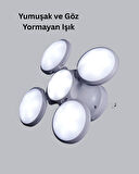 5 Kanatlı Solar Kamp Lambası – USB Şarjlı, Taşınabilir, IP65 Su Geçirmez Bahçe Lambası