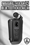 Makaralı Bluetooth Kulaklık Kulak İçi Android iOS Uyumlu Titreşimli