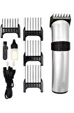 4 Taraklı Taşınabilir Profesyonel Saç ve Sakal Kesme Tıraş Makinesi