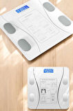 Akıllı Tartı Dijital Baskül Yağ Su Kas Vücut Kitle Kilo Ölçer Tartı
