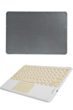 Touchpad Uyumlu Bluetooth Klavye Slim Kablosuz Wifi Q Klavye
