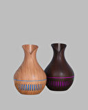 Ultrasonik Ahşap Desenli 130ml Aromaterapi Difüzör ve Hava Nemlendirici