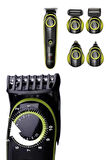 5 Başlıklı Şarjlı Tıraş Makinesi Led Ekran Saç Sakal Ense Tıraşına Uygun Bakım Seti
