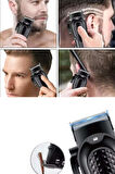 Dijital Profesyonel Kablosuz Saç Sakal Tıraş Makinası Sessiz Paslanmaz Çelik