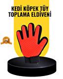 Kedi ve Köpekler İçin Tüy Toplama Eldiveni – Yumuşak Silikonlu Masaj Eldiveni