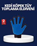 Evcil Hayvan Tüy Toplama ve Masaj Eldiveni–Köpek ve Kedi Tüy Dökülme Önleyici Bakım Eldiveni