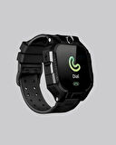 S10 Siyah Akıllı Çocuk Saati Konum Takip ve Güvenlik Özellikli