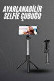 Selfie Çubuğu Tripod Bluetooth Kumandalı Selfie Çubuğu Telefon Tutucu