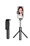 Selfie Çubuğu Tripod Bluetooth Kumandalı Selfie Çubuğu Telefon Tutucu