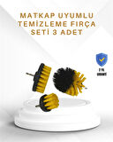 Yüksek Devirde Etkili Temizlik Sağlayan Matkap Ucu Fırça Seti