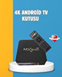 Android TV Box 4K – 2GB RAM 16GB ROM, Kablosuz Wi-Fi Medya Oynatıcı
