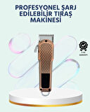 Şarjlı Saç Kesme Makinesi – Type-C Girişli, LCD Ekranlı ve Sessiz Motor