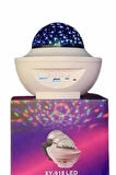 Dönen Işıklı Disko Topu Projektör Müzik Çalarlı Disco Speaker