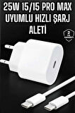 Güç Adaptörü ve Kablosu Şarj Aleti 15/15 Pro Max Uyumlu Hızlı Şarj