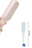 Kendi Kendini Temizleme Özellikli Otomatik Tuşlu Saç Tarağı Dolaşık Açıcı Masaj Fırçası Silikon Fırça