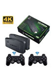 Retro Oyunlar 4k Game Stick 2.4g Kablosuz Çift Kol 3500 Oyun Atari