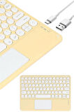 Touchpad Uyumlu Bluetooth Klavye Slim Kablosuz Wifi Q Klavye