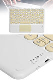 Bluetooth Touchpad Klavye 10.9 inch Kablosuz Wifi Q Klavye Slim