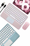 Profesyonel Wifi Q Klavye Bluetooth Klavye Touchpad 10.8 Inç