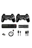 Game Stick Çift Oyun Konsolu Smart TV Game Box 8k Ultra HD 64 Gb