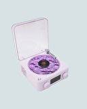 360° Sesli Kablosuz Hoparlör – Retro Tasarım ve Projektör Işığı